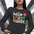 Hello First Grade Team 1st Grade Back To School Teacher Kids Women Long Sleeve T-Shirt, First Grade Teacher Shirts, funny gift