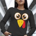 Hilarious Turkey Halloween Thanksgiving Teacher Nurse Women Long Sleeve T-Shirt, funny gift