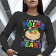 I Am Their Voice They Are My Heart Autism Awareness Teacher Women Long Sleeve T-Shirt, funny gift I Am Their Voice They Are My Heart Autism Awareness Teacher Women Long Sleeve T-Shirt, funny gift