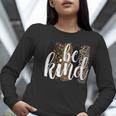 Be Kind Women Inspirational Teacher Animal Print Women Long Sleeve T-Shirt, funny gift Be Kind Women Inspirational Teacher Animal Print Women Long Sleeve T-Shirt, funny gift