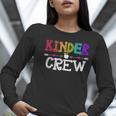 Kinder Crew Kindergarten Teacher 1st Day Of School Women Long Sleeve T-Shirt, funny gift Kinder Crew Kindergarten Teacher 1st Day Of School Women Long Sleeve T-Shirt, funny gift