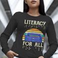 Literacy For All Visually Impaired Braille Teacher The Blind Women Long Sleeve T-Shirt, funny gift Literacy For All Visually Impaired Braille Teacher The Blind Women Long Sleeve T-Shirt, funny gift