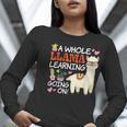 Llama Learning T Shirt Teachers Students Alpaca Lovers Women Long Sleeve T-Shirt, funny gift Llama Learning T Shirt Teachers Students Alpaca Lovers Women Long Sleeve T-Shirt, funny gift