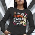 Llama Learning Teachers Students Alpaca Lover Back To School Women Long Sleeve T-Shirt, funny gift Llama Learning Teachers Students Alpaca Lover Back To School Women Long Sleeve T-Shirt, funny gift