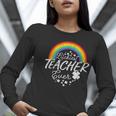 Luckiest Teacher Ever Rainbow- St Patricks Day Teacher Women Long Sleeve T-Shirt, funny gift