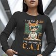 I Did The Math The Answer Is Cats Math Cat Teacher Women Long Sleeve T-Shirt, funny gift I Did The Math The Answer Is Cats Math Cat Teacher Women Long Sleeve T-Shirt, funny gift