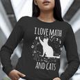 Math Nerd Math Teacher Cat Lover I Love Math And Cats Women Long Sleeve T-Shirt, funny gift Math Nerd Math Teacher Cat Lover I Love Math And Cats Women Long Sleeve T-Shirt, funny gift