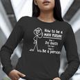 How To Be A Math Person Math Teacher Women Long Sleeve T-Shirt, funny gift How To Be A Math Person Math Teacher Women Long Sleeve T-Shirt, funny gift