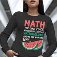 Math Only Place Where People Buy 66 Watermelons Teacher Joke Women Long Sleeve T-Shirt, funny gift Math Only Place Where People Buy 66 Watermelons Teacher Joke Women Long Sleeve T-Shirt, funny gift