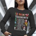 Math Teacher Christmas 12 Days Of Teaching Math Christmas Women Long Sleeve T-Shirt, funny gift