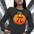 Math Teacher Halloween Costume Pumpkin Pi Pun Pie Men Women Long Sleeve T-Shirt, funny gift