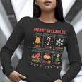 Merry Syllables Teacher Christmas Educational Kids Women Long Sleeve T-Shirt, funny gift Merry Syllables Teacher Christmas Educational Kids Women Long Sleeve T-Shirt, funny gift