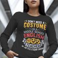 Middle School English Teacher Halloween Costume For Men Women Women Long Sleeve T-Shirt, English Teacher Shirts, funny gift Middle School English Teacher Halloween Costume For Men Women Women Long Sleeve T-Shirt, English Teacher Shirts, funny gift