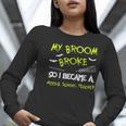 Middle School Teacher Halloween Costume Shirt Lazy Women Long Sleeve T-Shirt, funny gift
