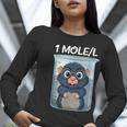 Mole Chemistry Chemist Student Science Teacher Women Long Sleeve T-Shirt, Science Teacher Shirts, funny gift