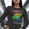 Nerdy Darwin's Finches Evolution Science Biology Teacher Women Long Sleeve T-Shirt, Science Teacher Shirts, funny gift