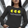 Nerdy Pac-Math Nom Retro Game Precalculus Math Teacher Women Long Sleeve T-Shirt, funny gift Nerdy Pac-Math Nom Retro Game Precalculus Math Teacher Women Long Sleeve T-Shirt, funny gift