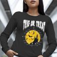 Nerdy Trig Or Treat Halloween Costume Math Teacher Women Long Sleeve T-Shirt, funny gift