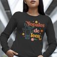Nopales De Leer Spanish Teacher Maestra Cactus Bilingual Women Long Sleeve T-Shirt, funny gift Nopales De Leer Spanish Teacher Maestra Cactus Bilingual Women Long Sleeve T-Shirt, funny gift