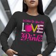 In October We Wear Pink Love Teacher Breast Cancer Awareness Women Long Sleeve T-Shirt, funny gift In October We Wear Pink Love Teacher Breast Cancer Awareness Women Long Sleeve T-Shirt, funny gift
