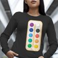 Paint Palette ArtSet Halloween Costume For Teachers Students For Men Women Kids Women Long Sleeve T-Shirt, funny gift