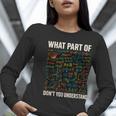 What Part Of Don't You Understand Math Teacher Women Long Sleeve T-Shirt, funny gift What Part Of Don't You Understand Math Teacher Women Long Sleeve T-Shirt, funny gift