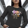 PE Teacher Coach Coquette Ghost Halloween Physical Education Women Long Sleeve T-Shirt, Pe Teacher Shirts, funny gift