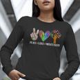 Peace Love Montessori Daycare Teacher Appreciation Women Long Sleeve T-Shirt, funny gift