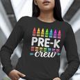 Pre-K Crew Teacher Team Squad Hello Back School Graduation Women Long Sleeve T-Shirt, funny gift Pre-K Crew Teacher Team Squad Hello Back School Graduation Women Long Sleeve T-Shirt, funny gift