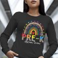 PreK Dream Team Leopard Rainbow Teacher Squad Back To School Women Long Sleeve T-Shirt, funny gift