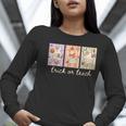 Preppy Goose Teacher Trick Or Teach Halloween Teacher Goose Women Long Sleeve T-Shirt, funny gift
