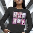 Preppy Spooky Teacher Halloween Ghost Coquette Bow Autumn Women Long Sleeve T-Shirt, funny gift Preppy Spooky Teacher Halloween Ghost Coquette Bow Autumn Women Long Sleeve T-Shirt, funny gift