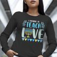 I Promise To Teach Love Hanukkah Chanukah Jewish Teacher Women Long Sleeve T-Shirt, funny gift