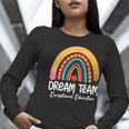 Rainbow Pencil Dream Exceptional Education Team SPED Teacher Women Long Sleeve T-Shirt, funny gift Rainbow Pencil Dream Exceptional Education Team SPED Teacher Women Long Sleeve T-Shirt, funny gift