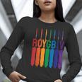 Rainbow Roygbiv Kids Artist Costume Art Teacher Women Long Sleeve T-Shirt, funny gift