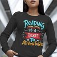 Reading Adventure Library Student Teacher Book Women Long Sleeve T-Shirt, funny gift Reading Adventure Library Student Teacher Book Women Long Sleeve T-Shirt, funny gift