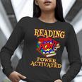 Reading Super Power Activated Superhero Teacher Or Student Men Women Girls Kids Women Long Sleeve T-Shirt, Super Teacher Shirts, funny gift