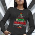 Reading Teacher Christmas Shirt Elf Christmas Cheer For Men Women Women Long Sleeve T-Shirt, funny gift