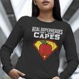 Real Superheroes Don't Wear Capes Teacher Shirt Teaching Te Women Long Sleeve T-Shirt, funny gift Real Superheroes Don't Wear Capes Teacher Shirt Teaching Te Women Long Sleeve T-Shirt, funny gift