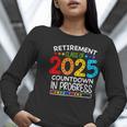 Retirement Class Of 2025 Teacher Countdown Loading Teacher Women Long Sleeve T-Shirt, funny gift