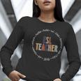 Retro ESL Teacher Teach Multilingual Learners Team Women Long Sleeve T-Shirt, Esl Teacher Shirts, funny gift