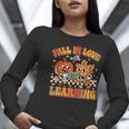 Retro Fall In Love With Learning Autumn Pumpkin Teachers Women Long Sleeve T-Shirt, funny gift Retro Fall In Love With Learning Autumn Pumpkin Teachers Women Long Sleeve T-Shirt, funny gift