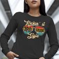 Retro Kickin It 3rd Grade Style Teacher Back To School Men Women Women Long Sleeve T-Shirt, funny gift