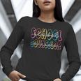 Retro School Counselor Counseling Teacher Appreciation Women Long Sleeve T-Shirt, funny gift