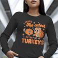 Retro I Teach The Cutest Turkey Thanksgiving Pumpkin Teacher Women Long Sleeve T-Shirt, funny gift Retro I Teach The Cutest Turkey Thanksgiving Pumpkin Teacher Women Long Sleeve T-Shirt, funny gift
