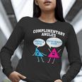 Right Acute Triangle Math Teacher Cool Geometry Women Long Sleeve T-Shirt, funny gift