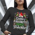 Santa's Favorite Dance Teacher Shirt Christmas Pajama Women Long Sleeve T-Shirt, funny gift Santa's Favorite Dance Teacher Shirt Christmas Pajama Women Long Sleeve T-Shirt, funny gift