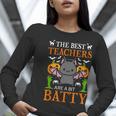 School Teacher A Bit Batty Teaching Bat Halloween Costume Women Long Sleeve T-Shirt, funny gift School Teacher A Bit Batty Teaching Bat Halloween Costume Women Long Sleeve T-Shirt, funny gift