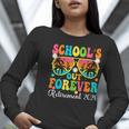 School's Out Forever Retirement 2026 Retro Retired Teacher Women Long Sleeve T-Shirt, funny gift
