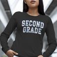 Second Grade Floral Blue Back To School 2nd Grade Teacher Women Long Sleeve T-Shirt, 2nd Grade Teacher Shirts, funny gift Second Grade Floral Blue Back To School 2nd Grade Teacher Women Long Sleeve T-Shirt, 2nd Grade Teacher Shirts, funny gift